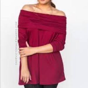 Agnes and Dora- Convertible Tunic in Burgundy